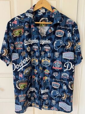 Dodger Anniversary button up collared shirt